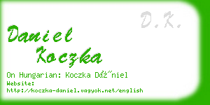 daniel koczka business card